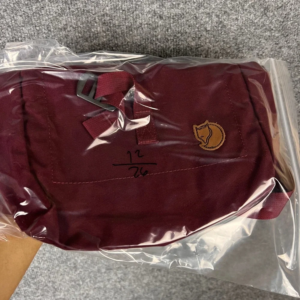 Fjallraven Foldsack No. 3 Shoulder Bag Small Burgundy